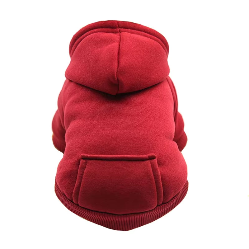 Fleece Pet Clothes Dog Warm Vest Winter Cute Hoodie Sweater Coat Costumes for Small Medium Pet Puppy Shirt Jacket Clothing