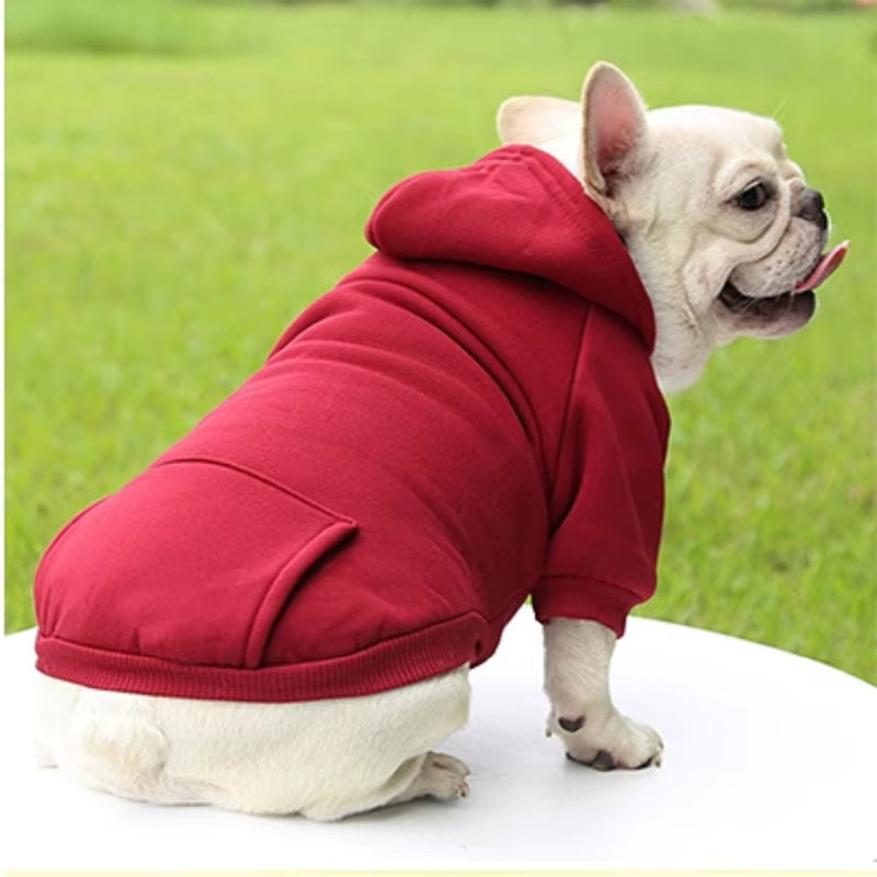 Fleece Pet Clothes Dog Warm Vest Winter Cute Hoodie Sweater Coat Costumes for Small Medium Pet Puppy Shirt Jacket Clothing